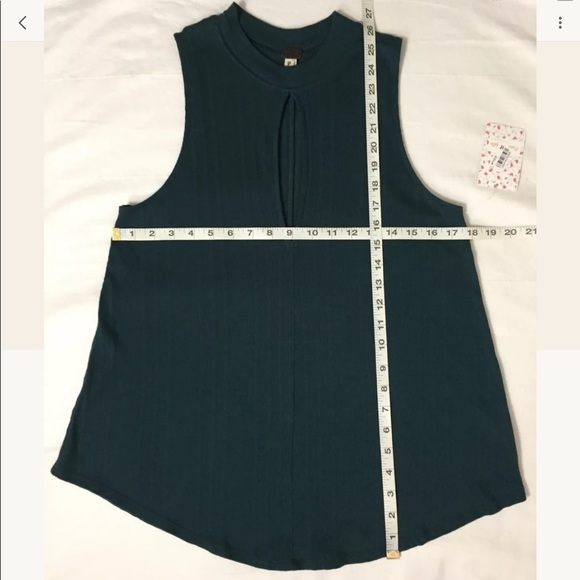 ❌SOLD❌New Free People Small Teal Green Key Hole - Picture 6 of 8